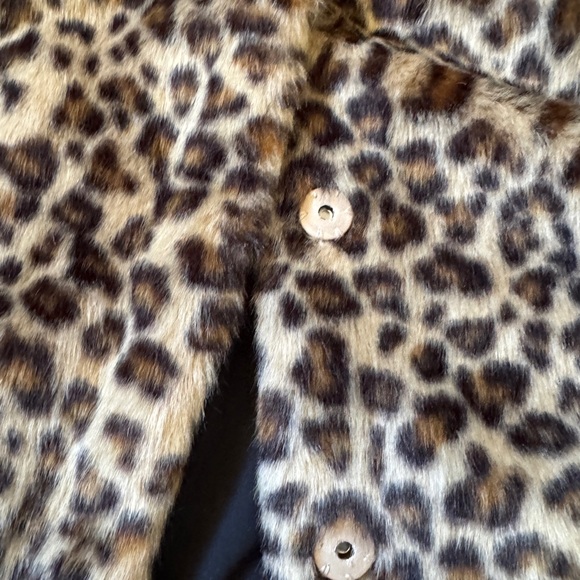 Boden Animal Print Faux Fur Coat - Picture 4 of 9